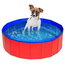 UMARDOO Fold Dog Pool - Pet Bath Pool, Swimming Pool Portable PVC Pet Paddling Bath Tub for Cats