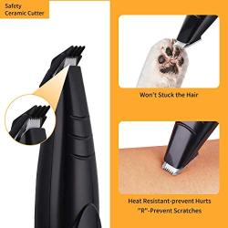 MaikcQ Dog Clipper Grooming Kit Small Dogs Cats Cordless USB Rechargeable Low Noise Electric for Hair Around Face Paws Eyes Ears Rear