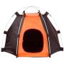 Wohenmang Small Animal Activity Toy Pop-up Tent, Outdoor Waterproof Pet House, Dog Nest Tent Cabin, Portable Pet Tent for Small Dog Cat, Blue+Orange, 27.2 x 21.7 x 20.9inches