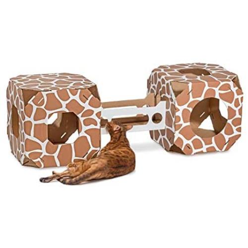 Cat Amazing STACKS! - Modern Cat Condo & Modular Cat Tree - House & Tunnel Cubes for Cats - Made in USA