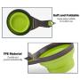 THE MIMIS Pet Dog Cat Folded Food Scoop Spoon Sealing Clip Measuring Cup，Collapsible Storage Puppy Bowl Doggie Snack Measuring Cup