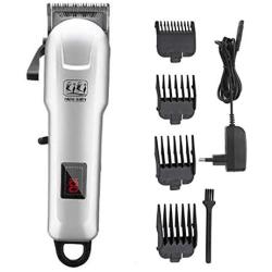 FEENGG Dog Clippers with High Power for Thick Coats, Professional Heavy Duty Dog Grooming Kit, Plug-in & Quiet Pet Clippers with 4 Comb Guides