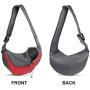 YouJia Pet Dog Sling Carrier, Breathable Mesh Travelling Pet Hands-Free Sling Bag Adjustable Padded Strap Front Pouch Single Shoulder Bag for Dogs Cats