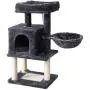 IBUYKE Cat Tree Tower Condo Cat Play Furniture 36.2'' with Sisal Scratching Posts and Board, Perches, Cat House, Dangling Balls, for Pet Cat Kitten, Light Gray Smoky Gray, UCT007 IBUYKE Cat Tree Tower Condo Cat Play Furniture 36.2'' with Sisal Scratching Posts and Board, Perches, Cat House, Dangling Balls, for Pet Cat Kitten, Light Gray Smoky Gray, UCT007