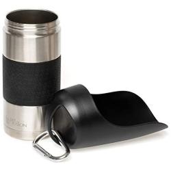 PetFusion Portable Dog Water Bottle (New; Large Dispenser, 22 oz). Insulated 2 Wall Stainless Steel for Optimal Cool Water Temp, Leak Proof, eco Friendly