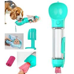 Vigorstar 17OZ/500ML Dog Water Bottles for Walking, Portable Dog Water Bottle, Dog Bowl Water Dispenser Travel, Leakproof Pet Water Drinking Cup for Doggy Cats with Waste Bag Dispenser and Poop Shovel