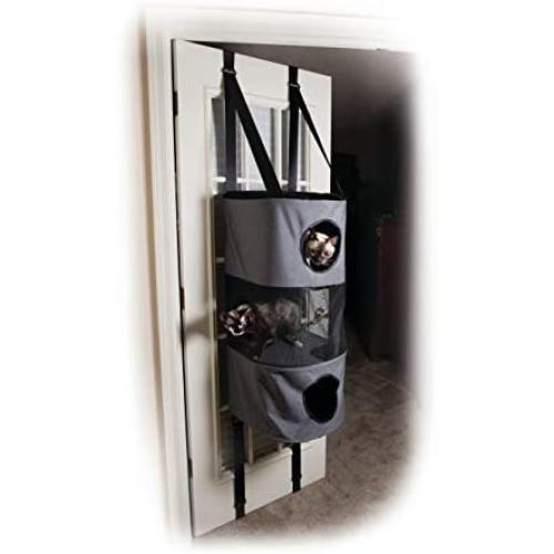 K&H Pet Products Hangin Cat Condo Door Mounted Cat Furniture Cat Tree