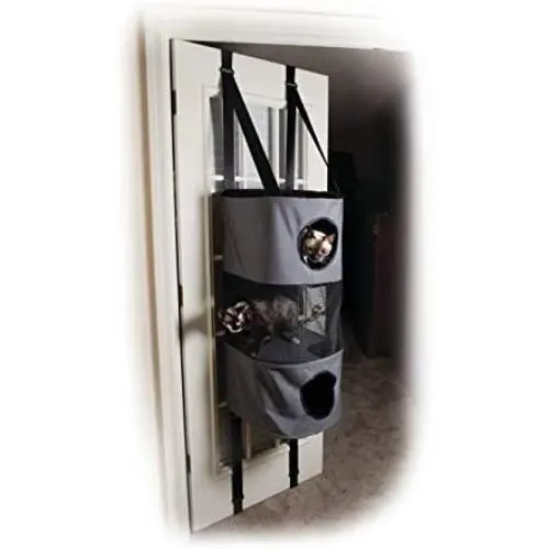 K&H Pet Products Hangin Cat Condo Door Mounted Cat Furniture Cat Tree