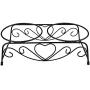 Stainless Steel Raised Pet Bowl wtih Double Dog Cat Food and Water Feeder Dish Retro Iron Elevated Stand
