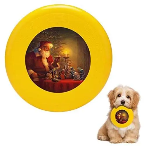 Pet Frisbee Flying Disc Dog Toy - Multifunction The Spirit of Christmas Greg Olsen Pet Frisbee Flying Disc Dog Toy - Multifunction The Spirit of Christmas Greg Olsen