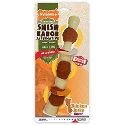 Nylabone Power Chew Shish Kabob Alternative Nylon Chew Toy Chicken Flavor Large/Giant - Up to 50 lbs.