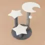 Poils bebe Cat Tree Tower for Indoor Cats, 25-inch Star and Moon Climbing Modern Furniture Scratching Post and Perch for Middle Sized Cats and Small Kitten Poils bebe Cat Tree Tower for Indoor Cats, 25-inch Star and Moon Climbing Modern Furniture Scratching Post and Perch for Middle Sized Cats and Small Kitten