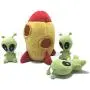 Modern Wave - Squeaky Plush Dog Toy - Interactive Hide and Seek Squirrel Type Puzzle Toy for Dogs, Small Size (Spaceship and Aliens) Modern Wave - Squeaky Plush Dog Toy - Interactive Hide and Seek Squirrel Type Puzzle Toy for Dogs, Small Size (Spaceship and Aliens)