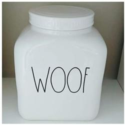 Rae Dunn Artisan Collection by Magenta Large Woof Canister Treats Jar