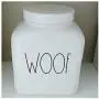 Rae Dunn Artisan Collection by Magenta Large Woof Canister Treats Jar Rae Dunn Artisan Collection by Magenta Large Woof Canister Treats Jar