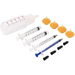 Xuanda Mini Pet Feeding Bottle and Syringes with Nipples for Small Cat Dog Animals (Model 4)