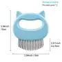 2 Pcs Cat Dog Comb Pet Grooming Massage Tool, Cat Dog Brush Pet Shell Comb for Removing Matted Tangled and Loose Hair (Blue)