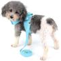 Ranphy Dog Harness and Matching Leash Set Girl Bling Rhinestone No-Pull Puppy Vest Doggie Cat Walking Training Harness Soft Bow Suede Leather Collar Adjustable for Yorkie Chihuahua Small Pet Dog