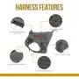 OneTigris Tactical Dog Harness Vest,Adjustable Dog Harness for Large Dogs,No-Pull Service Dog Vest with Hook & Loop Panels(Grey,X-Large) OneTigris Tactical Dog Harness Vest,Adjustable Dog Harness for Large Dogs,No-Pull Service Dog Vest with Hook & Loop Panels(Grey,X-Large)