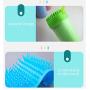 None branded 2 in 1 Dog Paw Washing Cup, Portable Dog Foot Pet Paw Washer/Cleaner with Top Brush and Inside Bristles for Muddy Paws