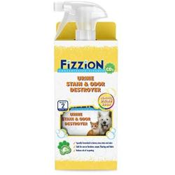 Fizzion Urine Pet Stain and Odor Destroyer 23 ounce Empty Spray Bottle with 2 Refills