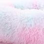 KAMA BRIDAL Marshmallow Cat Bed, Round Donut Beds Sofa for Small Dogs, Warm Plush Calming Pet Bedding, Pluffy, Comfy&Cute Faux Fur Cuddler Indoor, Size 23''