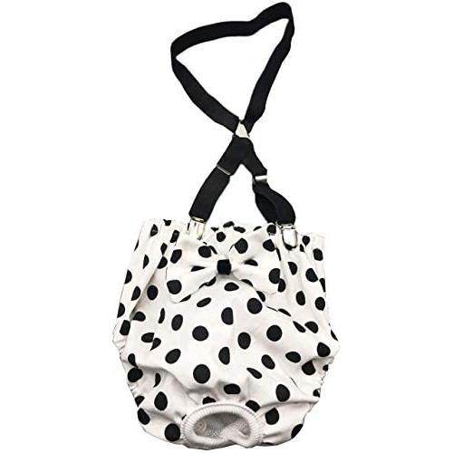 Pet Physiological Pants, Female Dog Diapers Washable Reusable Cosy Puppy Diapers for Puppy Dogs (L)