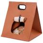 DSDecor Non-Woven Cat Carrier Bag 20'' x20”x21” Foldable Cat House Pet Tent Bed Cave for Cats and Small Dog