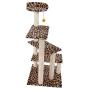 43'' Cat Tree Tower Condo Furniture Scratching Post Pet Play House Leopard Print