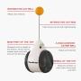 Interactive Cat Toys with Catnip Ball 2 Pack Pet Balance Swing car Balanced Cat Toy for Indoor Cats Rotating Rolling Balls for Cat/Kitten Pet Entertainment Hunting Exercise