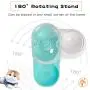Lucky-M Double Dog Cat Water and Food Bowl Set, Detachable Transparent Bowl Automatic Water Dispenser Snail-Shaped Bottle Pet Feeder for Small Medium Size Dog Cat 2.8L Lucky-M Double Dog Cat Water and Food Bowl Set, Detachable Transparent Bowl Automatic Water Dispenser Snail-Shaped Bottle Pet Feeder for Small Medium Size Dog Cat 2.8L