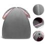 Hollypet Self-Warming 2 in 1 Foldable Comfortable Triangle Cat Bed Tent House, Baby Gray