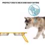 E-ROOM TREND Elevated Dog Bowls,Cute Metal Raised Dog Food Bowl for Cat and Small Dog Come with 2 Stainless Steel Dog Bowls Set for Food and Water with Anti Slip Feet