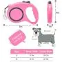 Dog Harness with Retractable Leash Set - Reflective Soft Padded Mesh Walking Vest No Pull Pink Puppy Harness and Adjustable 16.10ft Leash for Small Medium Dogs Puppies Cats Pets Dog Harness with Retractable Leash Set - Reflective Soft Padded Mesh Walking Vest No Pull Pink Puppy Harness and Adjustable 16.10ft Leash for Small Medium Dogs Puppies Cats Pets