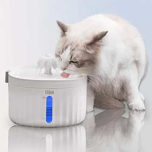TiTifield Cat Water Fountain, Automatic Pet Water Fountain, Quiet Dog Water Fountain, 1.9L/67oz, Anti Tipping Design, Anti Static,Anti Leakage, Water Fountain for Cats, Small Dogs TiTifield Cat Water Fountain, Automatic Pet Water Fountain, Quiet Dog Water Fountain, 1.9L/67oz, Anti Tipping Design, Anti Static,Anti Leakage, Water Fountain for Cats, Small Dogs