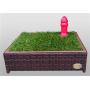 Porch Potty Small, Outer Dimensions 26'' x 26'' x 6'', Grass Area 4 Square Feet (2 x 2)
