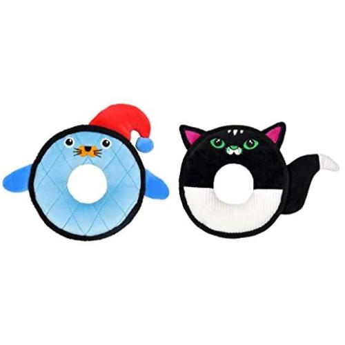 HugSmart Pet – Plush Cutie | Cute Squeaky Plush Dog Toys for Small Medium Dogs - 2 Pack