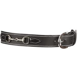 Huntley Equestrian Daisy Clipper Childrens Leather Snaffle Bit Belt