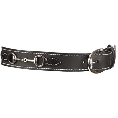 Huntley Equestrian Daisy Clipper Childrens Leather Snaffle Bit Belt