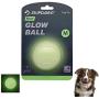 SKIPDAWG Squeaky Glow Dog Ball, Light up Dog Ball Glow in The Dark, Interactive Toys for Dogs Indoor/Outdoor Exercise, Durable TPR Fetch Ball Dog Toys