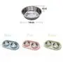 MXCELL Double Dog Bowls Stainless Steel Dog Bowl with No Spill Non-Skid PP Station 22oz Feeder Bowls Pet Bowl for Dogs Cats and Pets MXCELL Double Dog Bowls Stainless Steel Dog Bowl with No Spill Non-Skid PP Station 22oz Feeder Bowls Pet Bowl for Dogs Cats and Pets