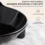 gutongyuan Pet Dog Cat Bowl Slow Feed Protect Spine Bowl Drinking Protection Stomach Bowl Healthy Non-Slip Shallow Cat Food Water Bowls for Relief of Whisker Fatigue gutongyuan Pet Dog Cat Bowl Slow Feed Protect Spine Bowl Drinking Protection Stomach Bowl Healthy Non-Slip Shallow Cat Food Water Bowls for Relief of Whisker Fatigue