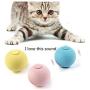 GYUH Cat Squeaky Ball Toy Set (3-Pcs), Simulation of Automatic Smart Animal Sound Interactive Gravity Ball, Catnip Toys for Kitten Kitty Playing