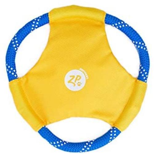 ZippyPaws - Rope Gliderz Durable Outdoor Dog Toy Flying Disc