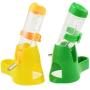 POPETPOP 125ML Pet Dispenser with Base Hut Small Pet Nest Hamster Water Bottle Holder (Pink)
