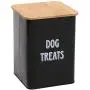 Pethiy Dog Food and Treats Storage tin Containers Set with Scoop for Dogs-Tight Fitting Wood Lids-Coated Carbon Steel-Storage Canister Tins Pethiy Dog Food and Treats Storage tin Containers Set with Scoop for Dogs-Tight Fitting Wood Lids-Coated Carbon Steel-Storage Canister Tins