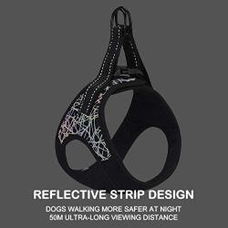 Dog Vest Harness No Pull Unique Reflective Design for Medium Small Dogs Easy Adjustable Dog Harnesses Breathable Soft Mesh Safety Vest for Pets Comfortable Escape Proof for Running