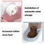 LeYoMiao Automatic Pet Feeder Medium and Small Pet Automatic Food Feeder and Drinker Set 3.8 L, Dog Travel Supplies Feeder and Drinker Cat Rabbit Pet Animal