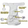 Cos2be Female Dogs Diapers Washable Reusable Wraps,Soft & Comfortable Diapers for Small to Middle Dog-Pack of 3(M)