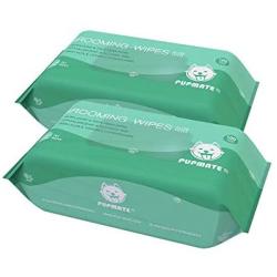 PUPMATE Pet Wipes for Dogs & Cats, Extra Moist & Thick Grooming Puppy Wipes with 100 Fresh Counts, Aloe Vera/Nature